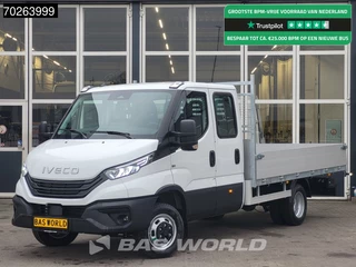 Iveco Daily 35C18 3.0L Open Laadbak 180PK Dubbel Cabine 2025-Model 3,5t Trekvermogen Navi Airco Cruise Camera Euro6 Pritsche Pickup 3m3 Airco Dubbel cabine Cruise control