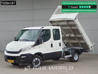 Iveco Daily 35C12 Kipper Dubbel Cabine Dubbellucht 3,5t Trekhaak Airco Cruise Euro6 Tipper Benne Kieper 2m3 Airco Trekhaak Cruise control