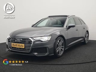 Audi A6 Avant 50 TFSI e quattro 2x S Line Plug In Hybrid 300pk Dealer O.H. PHEV | Panodak | Adaptive Cruise | Camera | Lederen Sportstoelen Memory & Verwarmd | Stuur Verwarmd | Apple Carplay | Virtual | Keyless | Sfeerverlichting | Navigatie | DAB |