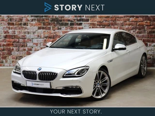 BMW 6 Serie Gran Coupé 640i High Executive Automaat / Trekhaak / Nappa Leder / Adaptive Drive / Harman Kardon / Head-up Display / Soft Close / Achteruitrijcamera / Stoelverwarming / Comfort Access / Navigatie / Comfort Stoelen / 20 Inch