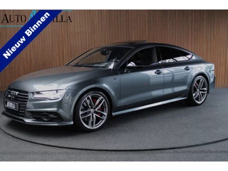 Hoofdafbeelding Audi A7 Audi A7 Sportback 3.0 TDI BiT quattro S line Open dak HeadUp Matrix Bose LED ACC Elektr. achterklep Camera Leer Navi PDC Memory Climate voor en achter Sportstoelen met logo LM velgen Origineel NL auto