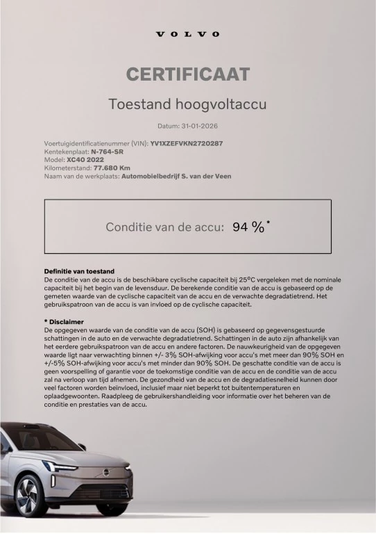 Hoofdafbeelding Volvo XC40