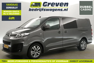 Citroën Jumpy 2.0 BlueHDI L3H1 Automaat | DC | 5 Persoons Airco 360Camera Cruise Carplay 2xSchuifdeur Navi PDC Head-up 17"LMV Trekhaak