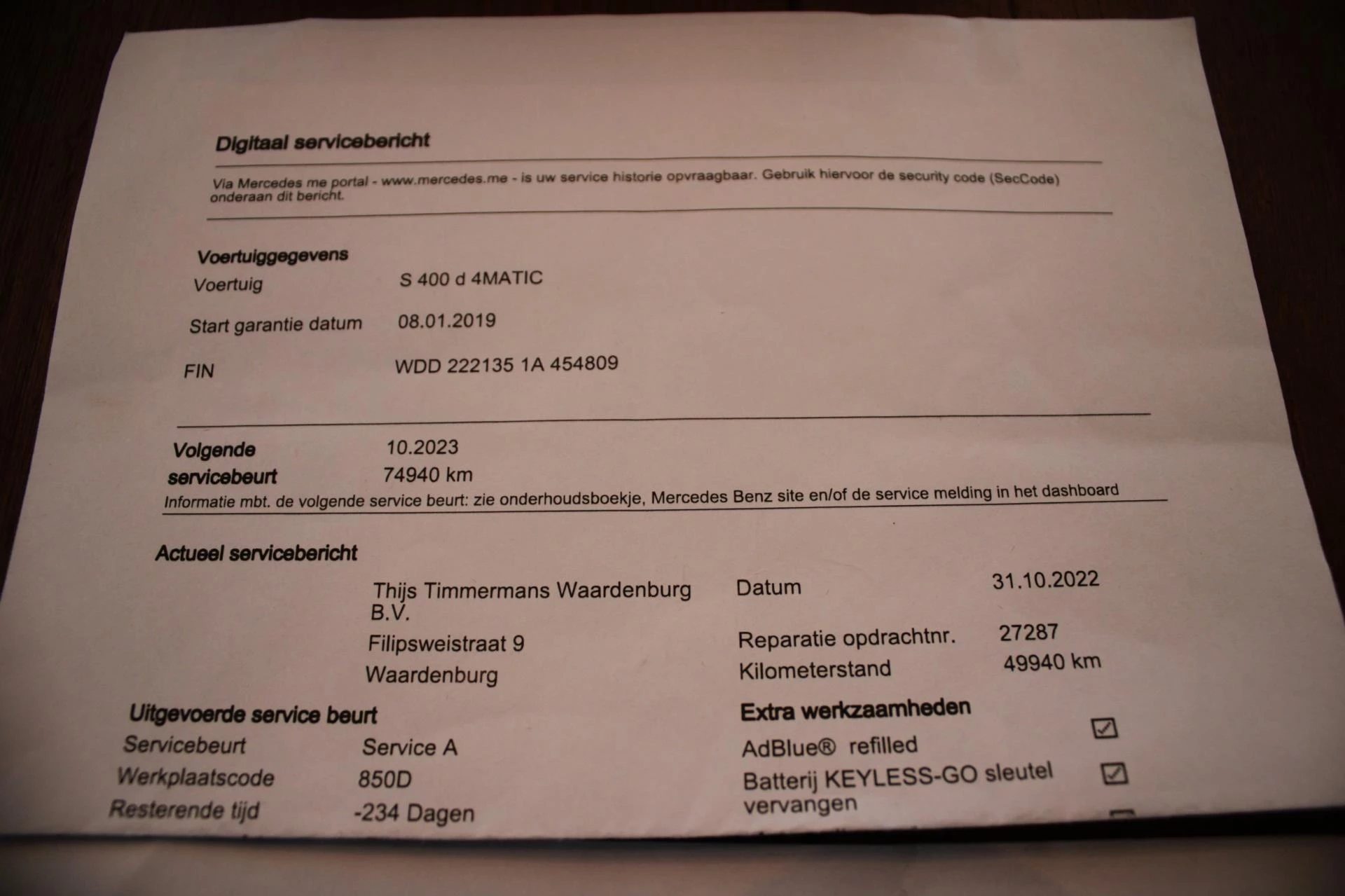 Hoofdafbeelding Mercedes-Benz S-Klasse