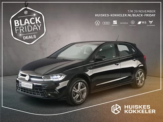 Hoofdafbeelding Volkswagen Polo Volkswagen Polo R-Line 1.0 TSI 95pk DSG Automaat Adaptive cruise control, Achteruitrijcamera, LED matrix koplampen, Stoelverwarming, Parkeersensoren, App connect