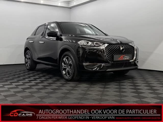 Hoofdafbeelding DS DS 3 DS DS 3 1.2 Crossback PureTech Bastille Half leder, Camera, Navi, Keyless start, Cruise control, Virtual desk, Lichtmetalen velgen