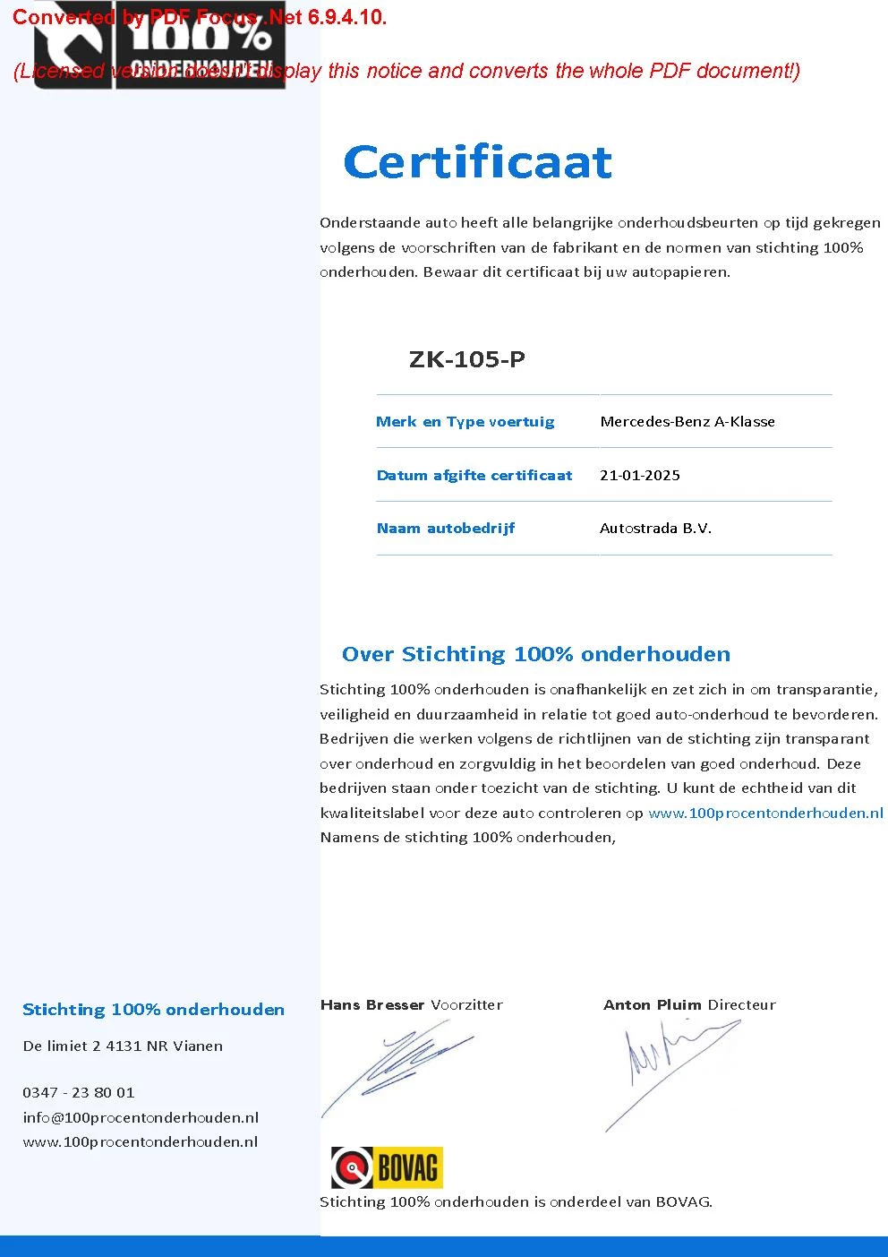 Hoofdafbeelding Mercedes-Benz A-Klasse