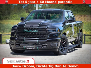 Dodge Ram 1500 Limited Night High Output 540HP 706Nm | Massage + Full Option | De Meest Luxe en Volle Pick-Up in zijn Klasse | Comfortabele Dubbele Cabine met Royale 5 Zitplaatsen | BPM vrij | Nu Leverbaar uit Voorraad | Voorraad Nr 2320 - 5138