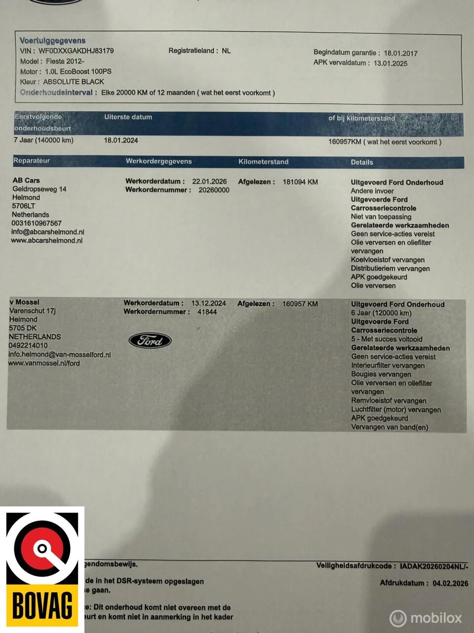 Hoofdafbeelding Ford Fiesta