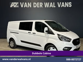 Ford Transit Custom 2.0 TDCI 170pk L2H1 Dubbele Cabine Euro6 Airco | 5-zits | Camera | Xenon | Navigatie | Cruisecontrol Android Auto, Parkeersensoren, Stoelverwarming, Verwarmde Voorruit, 2800kg trekvermogen