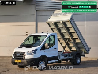 Hoofdafbeelding Ford Transit Ford Transit 130pk Open Laadbak Dubbellucht Trekhaak Pritsche Pickup Open Box Trekhaak