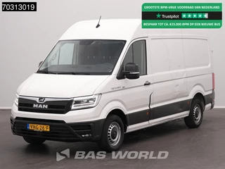 Hoofdafbeelding MAN eTGE MAN ETGE 3.140 Elektrisch 115km WLTP 35,8kWh L3H3 LED Navi Airco Cruise Camera Parkeersensoren v+a L2H2 Airco Cruise control