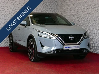Nissan QASHQAI 1.3 MHEV 160PK TEKNA PLUS LEER PANO MASSAGE BOSE STOEL/STUUR/RUIT VERW MATRIX.LED ELEK.KLEP HEADUP 20''LMV 2024 20 Qashqai's op voorraad !