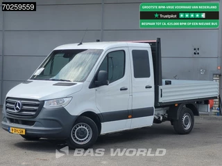 Mercedes Sprinter 317 CDI Dubbel Cabine Automaat Open Laadbak 3500KG Trekhaak 2m3 Airco Dubbel cabine Trekhaak