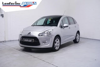 Citroen C3 1.6 VTi Exclusive NAP airco cruise-controle climate-controle stereo electrisch-pakket panoramische-voorruit 16"-lmv mistlampen private-glas PDC achter
