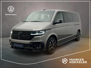 Volkswagen Transporter 2.0 TDI 204pk DSG L2 Bulli Dubbele cabine | 2x Schuifdeur | Leder | Blackstyle | Trekhaak | Stoelverwarming | BPM-vrij | Standkachel