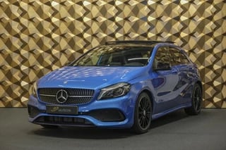 Mercedes-Benz A-klasse A180 AMG 122pk Panoramadak Night pakket Sfeerverlichting NLauto 18" LMV Cruise Led lampen