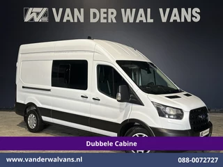 Ford Transit 2.0 TDCI 130pk L3H3 Dubbele Cabine Euro6 Airco | 7-Zits | Cruisecontrol | Verwarmde voorruit Parkeersensoren