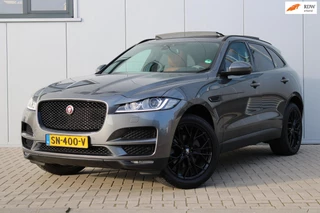 Hoofdafbeelding Jaguar F-PACE Jaguar F-PACE 2.0 Portfolio AWD 25t PANO I CRUISE I AFN. TREKH. I LEDER I KEYLESS I MERIDIAN I ZOM&WIN BANDEN I