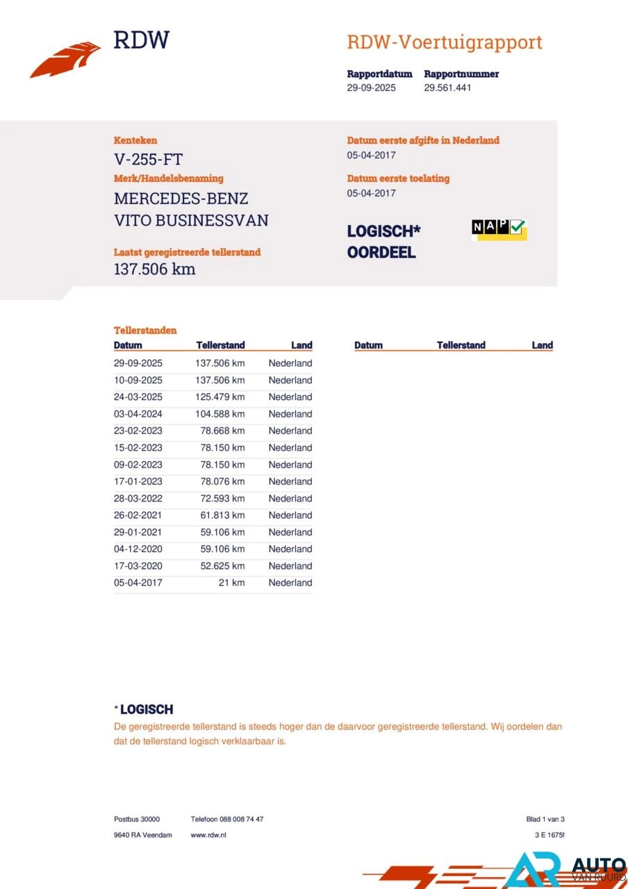 Hoofdafbeelding Mercedes-Benz Vito