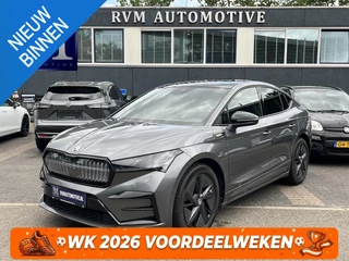 Skoda Enyaq Coupé iV 80 RS SOH 89% |ELEK. ACHTERKLEP| PANO| ELEK. STOEL MET MEMORY| NET ONDERHOUD GEHAD RIJKLAAR| RS KUIPSTOELEN| DODE HOEK SENSOR| CAMERA| STOEL + STUURVERWARMING|