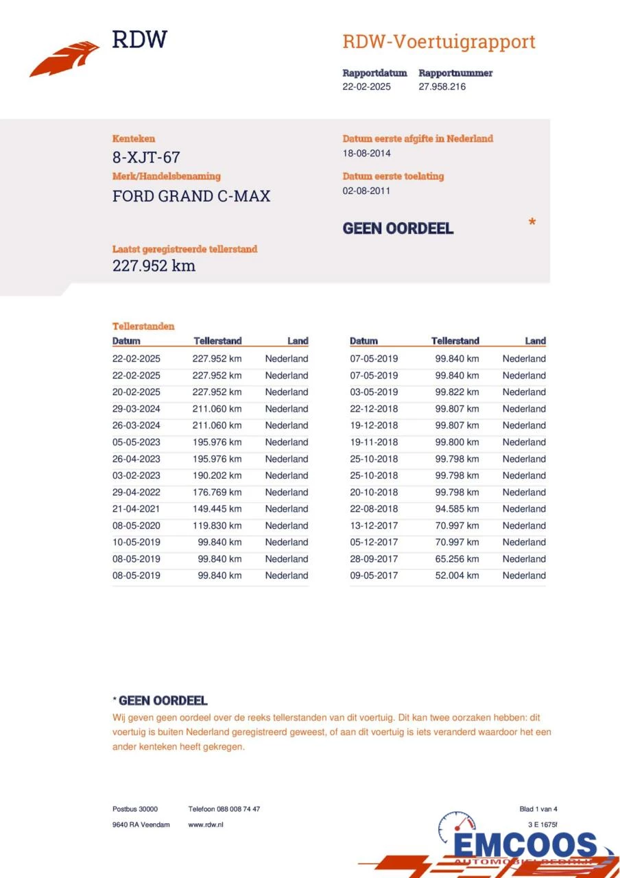 Hoofdafbeelding Ford Grand C-Max