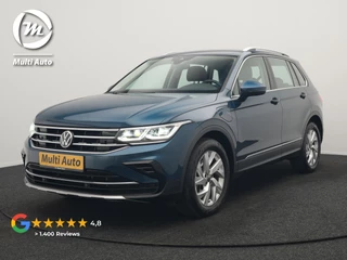 Volkswagen Tiguan 1.4 TSI eHybrid Elegance PHEV 245pk Dealer O.H. | Trekhaak Af Fabriek | Adaptive Cruise | IQ Light | Camera | Lederen Comfortzetels Memory & Verwarmd | Sfeerverlichting | Apple Carplay | Stuur Verwarmd | Navigatie | DAB | Plug In Hybrid |