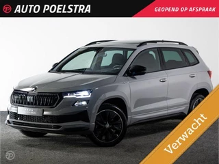 Skoda Karoq 1.5 TSI ACT 150 PK DSG Sportline Panoramadak Camera ACC Matrix LED Virtual Cockpit Sfeerverlichting Stoelverwarming Stuurverwarming Navigatie DAB Apple CarPlay Android Auto 18" incl. BTW