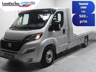 Fiat Ducato 2.2 Mjet 140 pk Autotransporter Tijhof BPM vrij Airco, Trekhaak 3.000 kg, Cruise control, 3-Zits