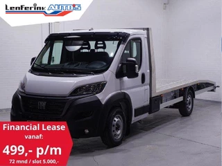 Fiat Ducato 2.2 MJet 140 pk L4 Autotransporter Airco, BPM vrij Luchtvering, Cruise Control, DAB+, Nieuw, 3-Zits