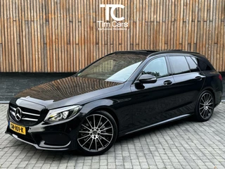 Mercedes C-klasse Estate 180 AMG-line Automaat | Panoramadak | Lederen bekleding | Stoelverwarming | Burmester Audio | Achteruitrijcamera | LED verlichting | 19 inch lichtmetaal | Parkeersensoren voor en achter