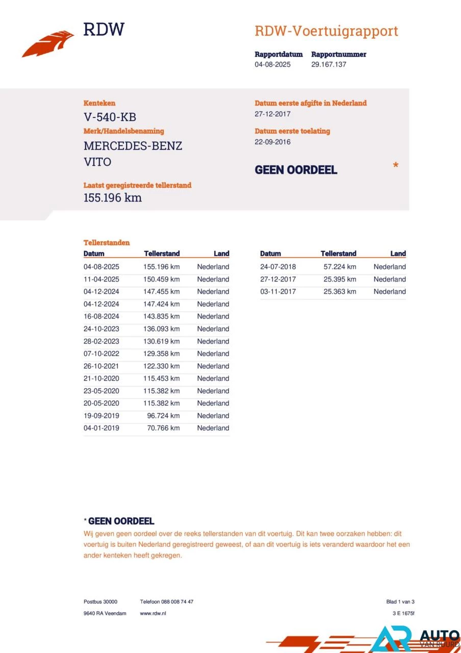 Hoofdafbeelding Mercedes-Benz Vito