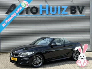 BMW 2 Serie Cabrio 218i High Executive M Sport 18 inch Xenon Lederen interieur PDC Navigatie Stuurverwarming Stoelverwarming 18 Inch