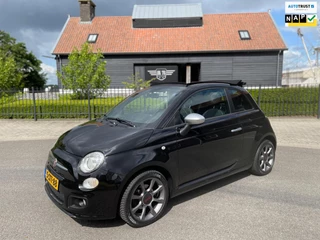Fiat 500 C 0.9 TwinAir SPORT S CABRIOLET AIRCO NAVIGATIE DEELS LEER LM-VELGEN