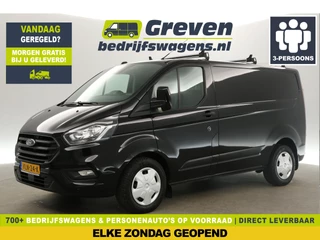Ford Transit Custom 320 2.0 TDCI L1H1 Airco Cruise Trekhaak Parkeersensoren 3 Persoons Elektrpakket