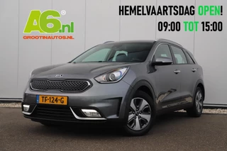 Kia Niro 1.6 GDi Hybrid DynamicLine Automaat Half Leder Navigatie Camera Lane Assist Clima Cruise PDC Carplay Android Bluetooth LED