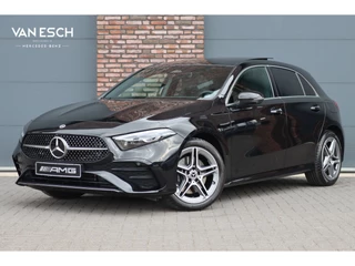 Mercedes-Benz A-Klasse 250 e AMG Line Premium+ Aut8 | Panoramadak | Memory | HUD | Distronic | Verwarmd Stuurwiel | Multibeam LED | Surround Camera | Keyless Go |