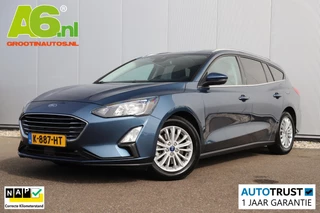 Ford Focus Wagon 1.0 EcoBoost Hybrid Titanium X Business Trekhaak Navigatie Achteruitrijcamera Winter Pakket Stuur & Stoelverwarming Carplay Android Cruise Control