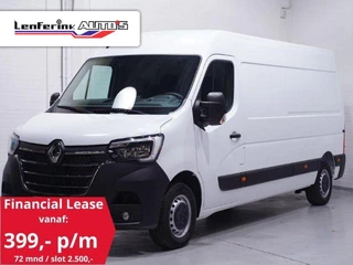 Renault Master 2.3 DCi 135 pk L3H2 Navi, Camera, BPM vrij Airco, Cruise control, Laadruimte Pakket, PDC V+A, 3-Zits, Nieuw 2024