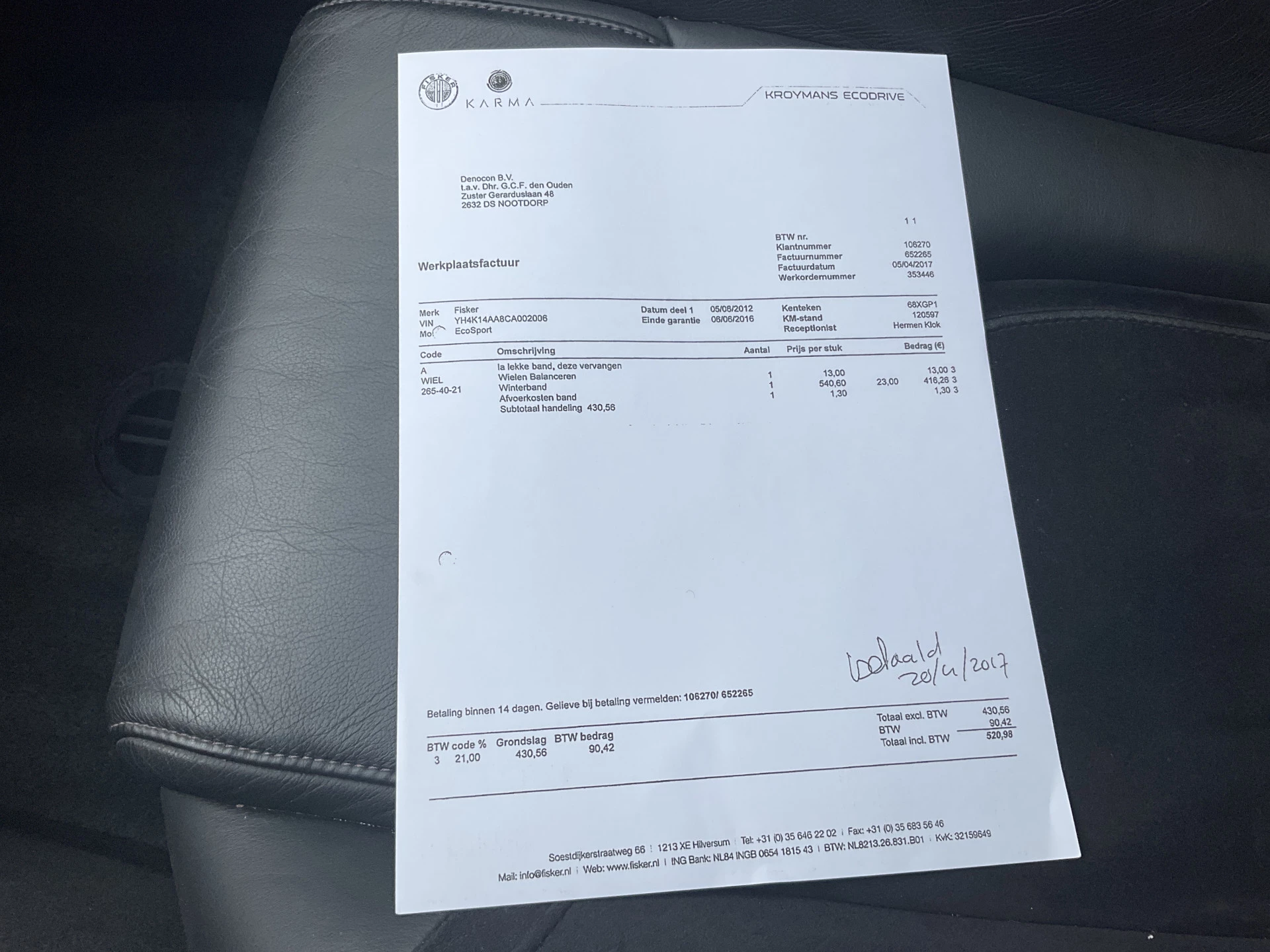 Hoofdafbeelding Fisker Karma