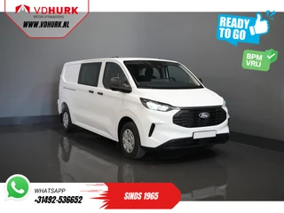 Ford Transit Custom 320 2.0 TDCI 136 pk L2 Trend BPM VRIJ! DC Dubbel Cabine/ 5 jaar/200.000 km Garantie/ Carplay/ Climate/ Camera/ PDC/ Cruise