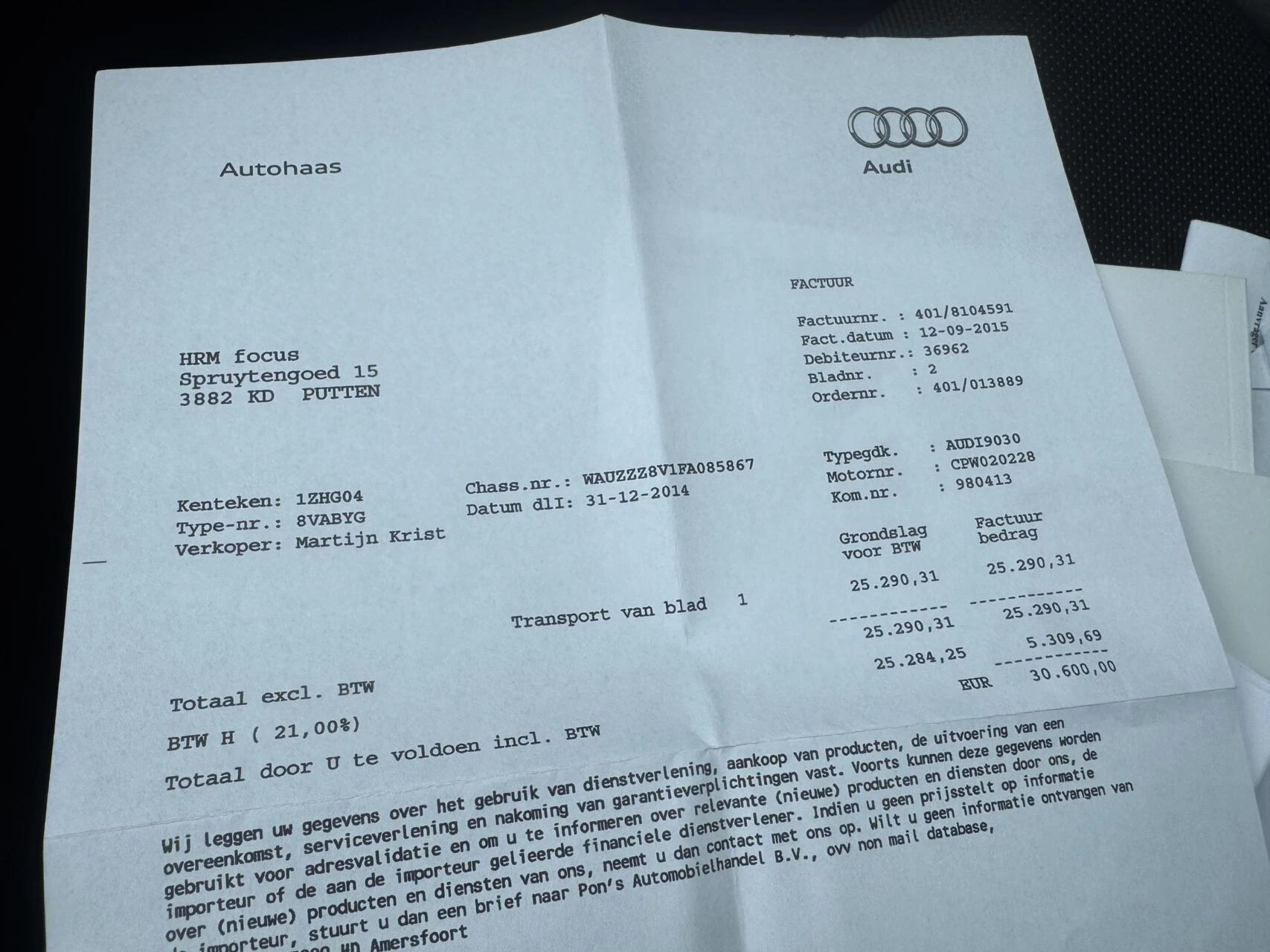 Hoofdafbeelding Audi A3