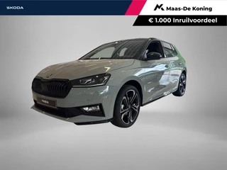 Hoofdafbeelding Škoda Fabia Škoda Fabia Monte Carlo 1.0 TSI 85 kW / 115 PK Hatchback 7 ver snelling | Timiano green black magic | 1000,- inruilbonus