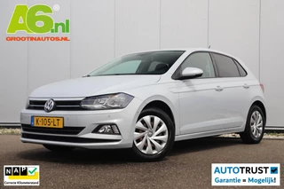 Volkswagen Polo 1.0 TSI Comfortline Business 95PK NAP! White Silver Metallic Navigatie Carplay Clima Android Adaptive Cruise LED Inparkeerhulp