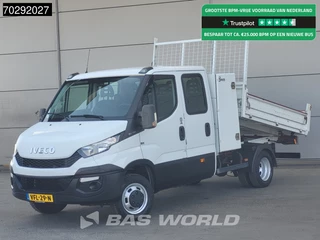 Iveco Daily 35C13 Kipper Dubbel Cabine Dubbellucht 3,5t Trekhaak Airco Camera APK 04-2026 Tipper Benne Kieper Airco Trekhaak