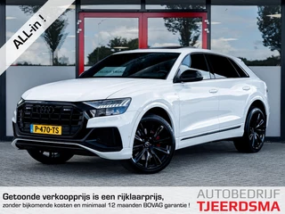 Audi Q8 60 TFSI e quattro Competition | S-Line | Bang & Olafsen | Schuif/ Kantel Dak | RS Sport Stoelen | Rundleder | Alcantara | Diamant Sticksels | Audi Sport 23'' | Stoelverwarming | Stuurwiel Verwarmd | Head-Up Display | 4x4 | LED | Camera |