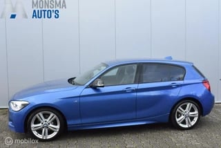 BMW 118i AUT. M-Sport 2013 Estorilblau Leder Memory HK-Audio Navi 18" LMV Afn. trekhaak