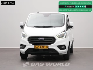 Ford Transit Custom 170pk Automaat L2H1 Trekhaak LED Xenon ACC Navi Airco Camera Parkeersensoren v+a SYNC4 Display Euro6 L2 Airco Trekhaak