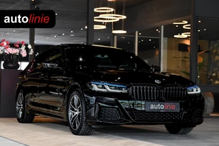 BMW 5-serie 520e M-Sport, [SoH 90%], Shadow Line, Laser, Memory, HUD, Camera, Carplay, Ambient,