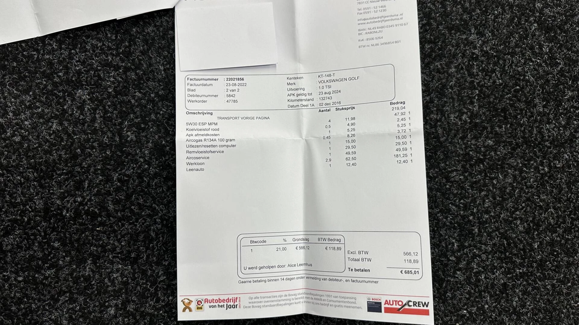 Hoofdafbeelding Volkswagen Golf